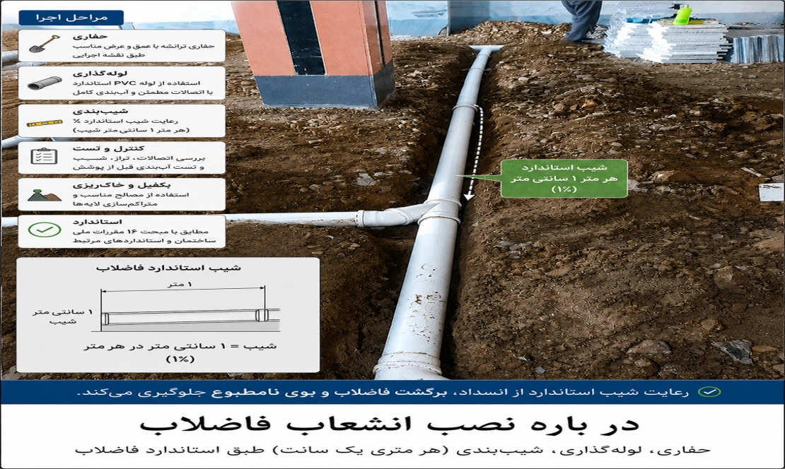 لوله گذاری به روش سقفی